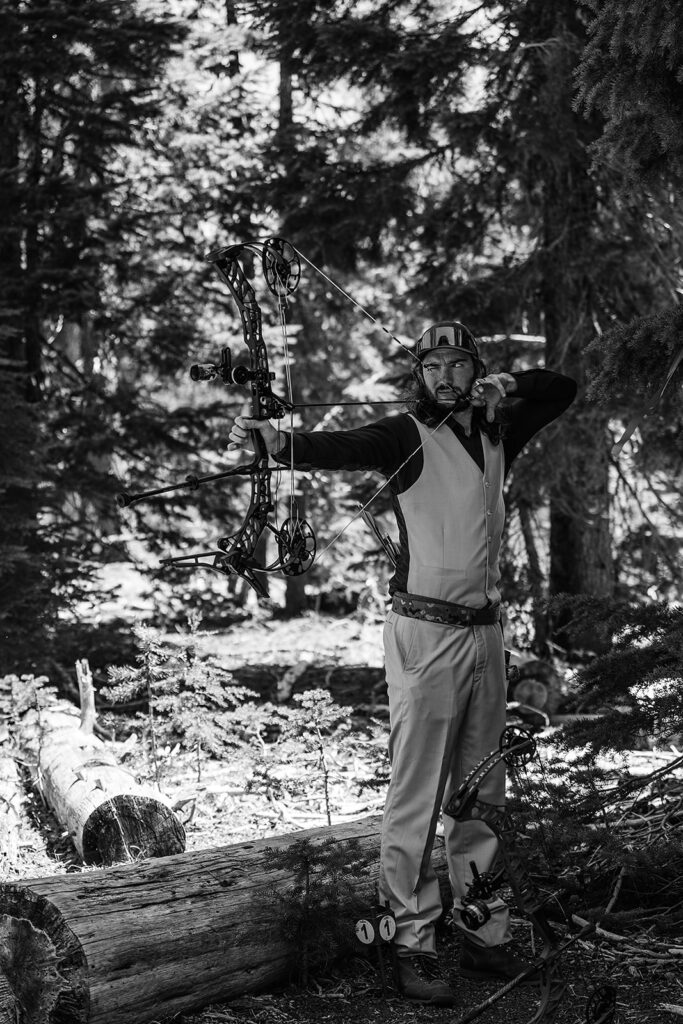 An archery adventure elopement in the Oregon mountains