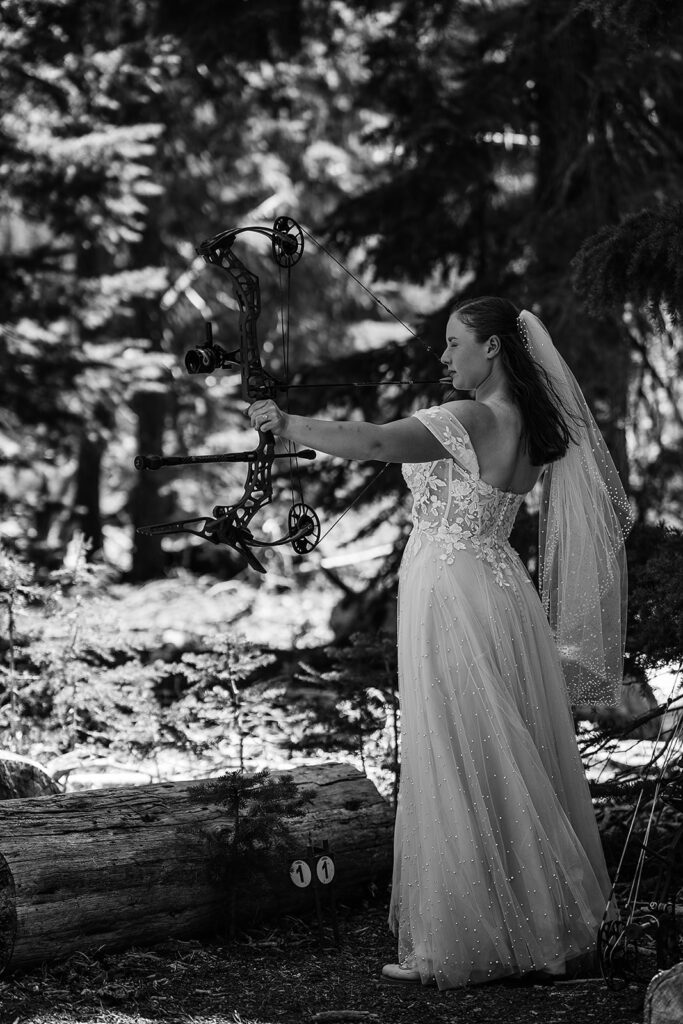 An archery adventure elopement in the Oregon mountains