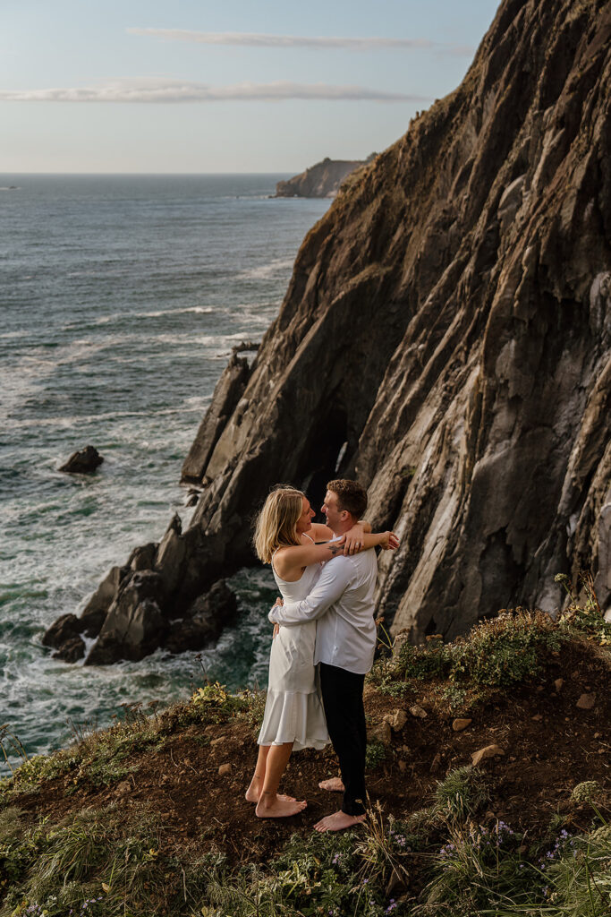 Oregon Coast Engagement Photos at Elk Flats