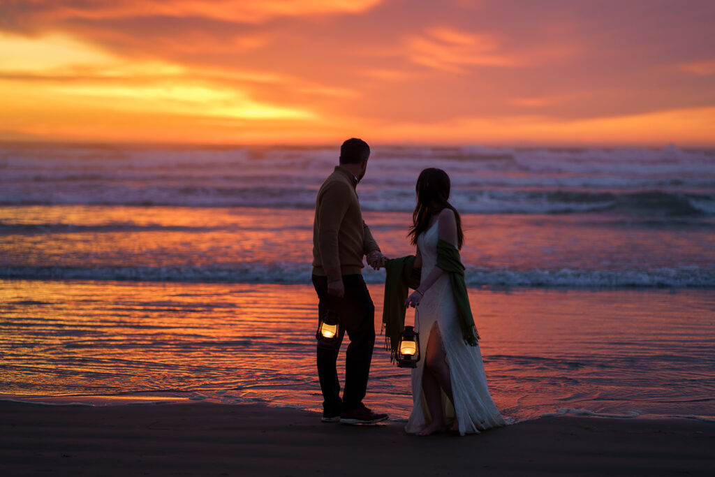 Epic sunset portraits on Cannon Beach