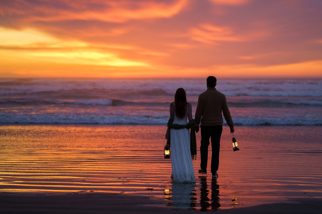 Epic sunset portraits on Cannon Beach