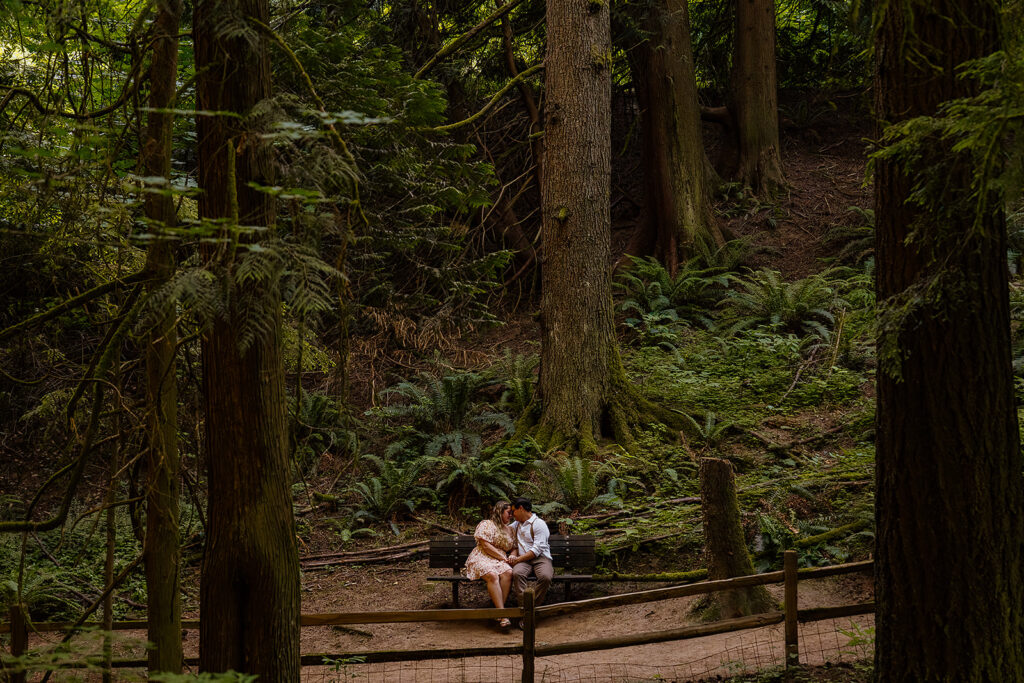 Hoyt Arboretum couple's photoshoot