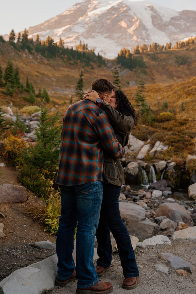 Fall mountain engagement photos
