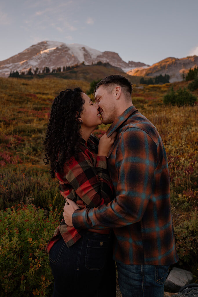 Fall mountain engagement photos
