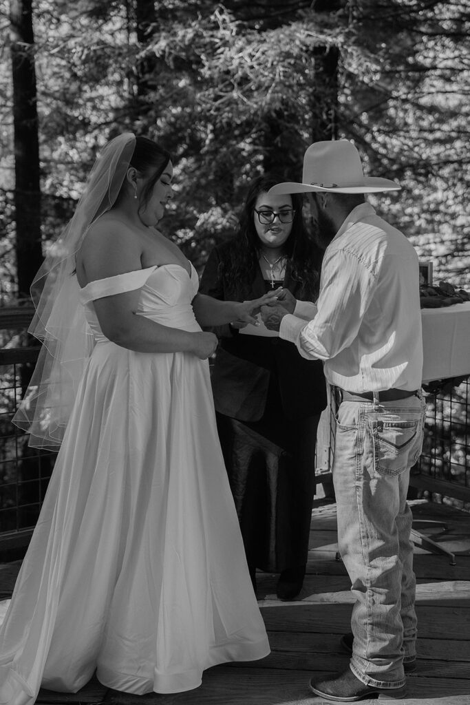 Intimate Hoyt Arboretum wedding on the Redwood Deck