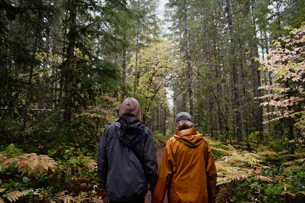 Washington forest engagement photos 