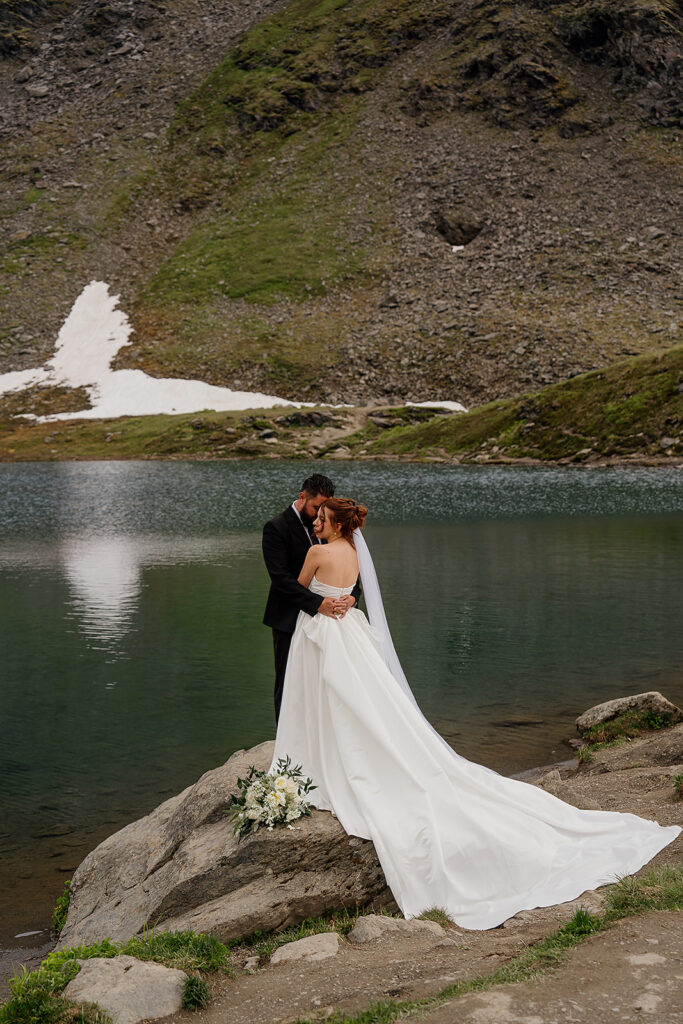 Hatcher Pass elopement in Alaska at Summit Lake