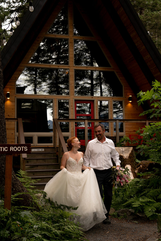 Alaska elopement at Salted Roots Cabins