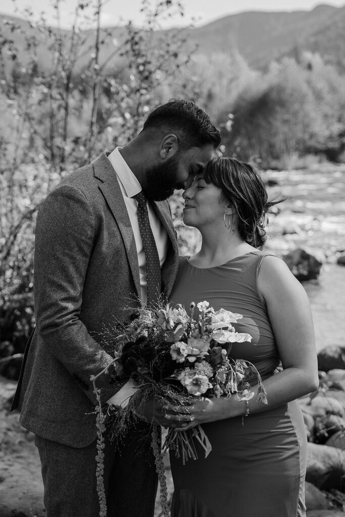 Spring engagement photos near Mount Hood after a surprise proposal