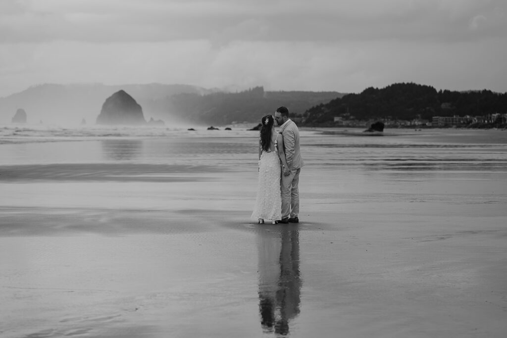 Moody Oregon Coast wedding photography