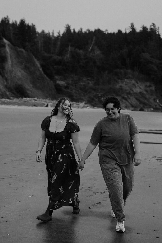 Indian Beach engagement photos on the Oregon Coast